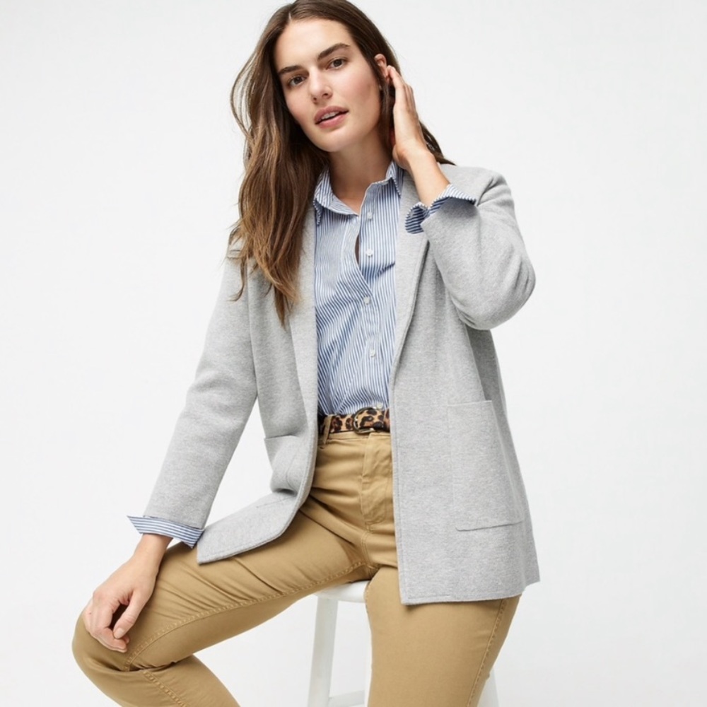 🛸 J.Crew Sophie Open-Front Sweater Blazer 🛸